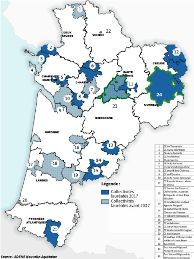 Carte des territoire tepos